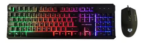 Kit Teclado Mouse Balam Rush Squad Ktm Led Dpi Usb Env O Gratis