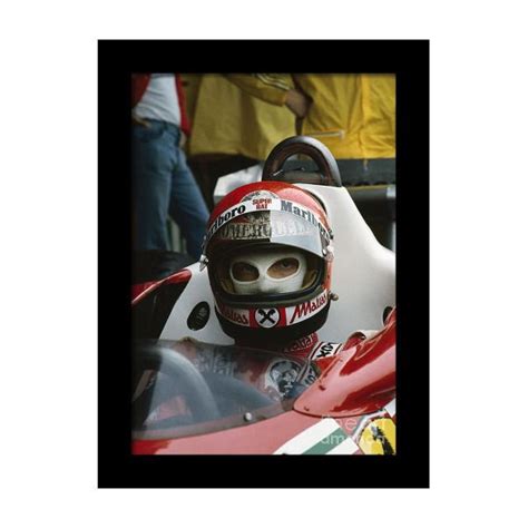 Niki Lauda. 1977 Austrian Grand Prix Framed Print by Oleg Konin ...