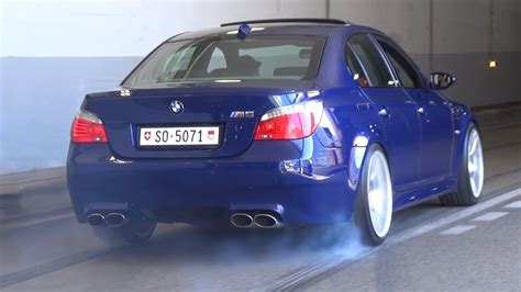 Bmw M E With Eisenmann Race Exhaust Loud V Sound Burnouts