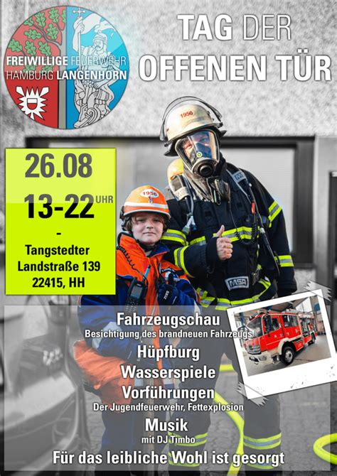 Save The Date Tag Der Offenen T R Freiwillige Feuerwehr Hamburg