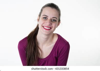 woman   smiling camera stock photo  shutterstock