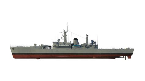 3D Model HMS Leander Class Frigate Type 12I TurboSquid 2186820