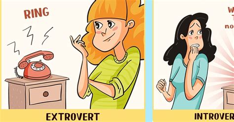 Drawings Of How Introverts And Extroverts See The World Attn