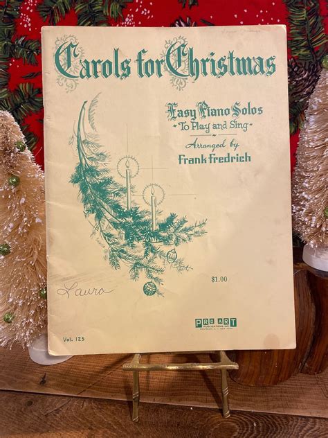 1954 Carols for Christmas Easy Piano Solos to Play and Sing - Etsy