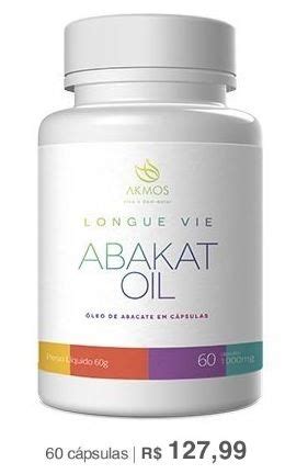 Longue Vie Abakat Oil Leo De Abacate C Psulas Franquia Akmos