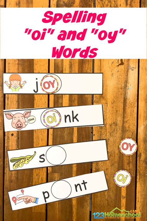 FREE Printable Oi And Oy Sound Words Phonics Activity Phonics