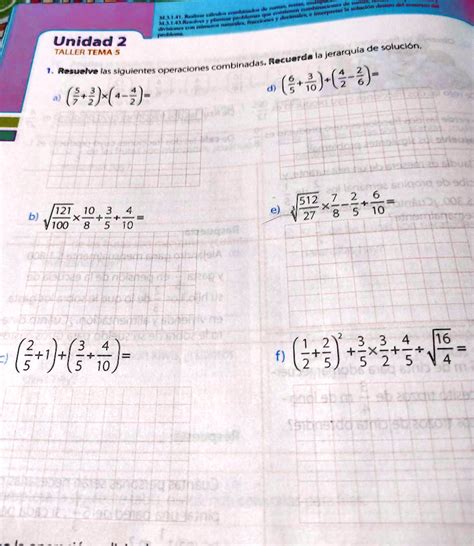 Solved Resuelve Las Siguientes Operaciones Combinadas Recuerda La