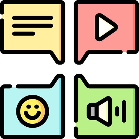 Types De Messages Icons Gratuite