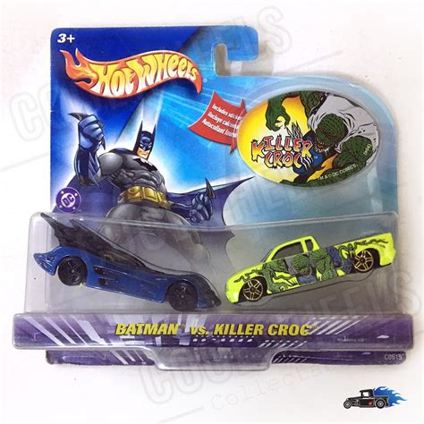 Hot Wheels Entertainment Packs Batman Vs Killer Croc Batmobile