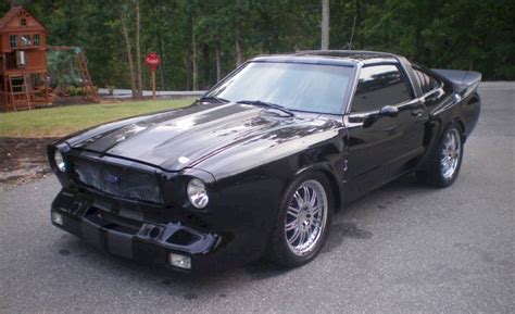 Black 1978 Ford Mustang II Monroe Handler Hatchback