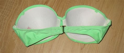 XHILARATION GREEN PADDED UNDERWIRE BIKINI BATHING SUIT TOP JR