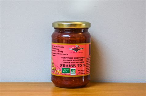 Confiture fraise allégée 70% - 310gr - Bio - ByO - Votre magasin ... 