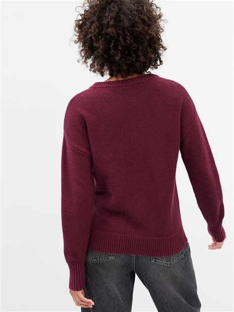 Cable Knit Crewneck Sweater Gap Factory