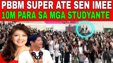 M Para Sa Mga Studyante Ng Bsu Sen Imee Marcos Dswd Aics Payout Youtube