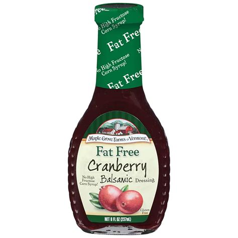 Maple Grove Farms Of Vermont Fat Free Cranberry Balsamic Dressing