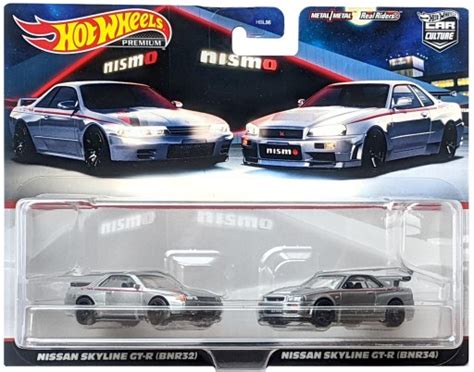 HOT WHEELS NISSAN SKYLINE GT R R32 R34 2 PAK PREMIUM NISMO CAR CULTURE 1 64 194735018383