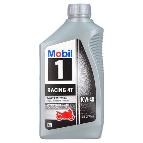 Mobil Racing T Full Synthetic Motorcycle Oil W Qt Walmart