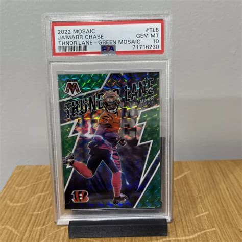 2022 PANINI MOSAIK Thunder Lane Ja Marr Chase TL 8 PSA 10 EDELSTEIN MT