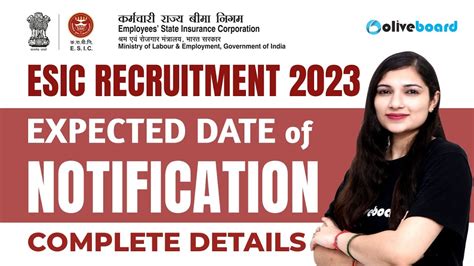 ESIC Recruitment Expected Date 2023 ESIC MTS Clerk LDC UDC SSO