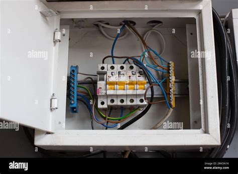 Electrical Panel Board With Accessories Such As Contractor Connector Elcb Three Phase And