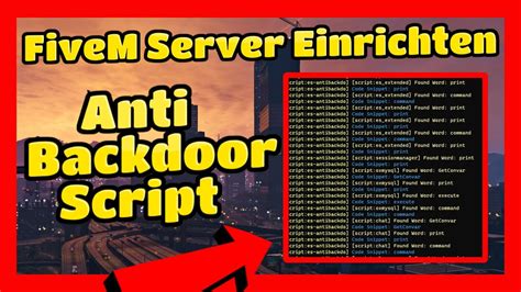 Fivem Server Einrichten 551 Fivem Anti Backdoor Finder Script