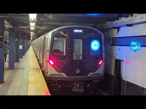 R211A C Train Departing 42nd St PABT YouTube