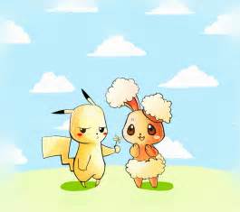 Pokemon Pikachu And Buneary In Love By Frank Seven On Deviantart