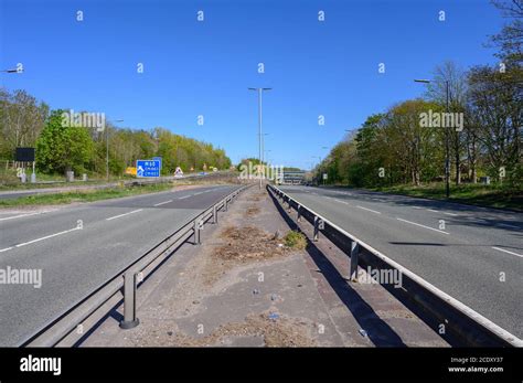 East Lancs Road A580 During Lockdown Stock Photo Alamy