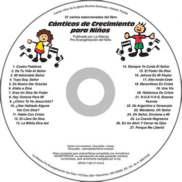 Canticos de Crecimiento (Growing Songs CD)