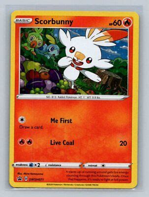 Scorbunny Swsh Sword Shield Promo Cards Swsh Near Mint Nm Cosmos