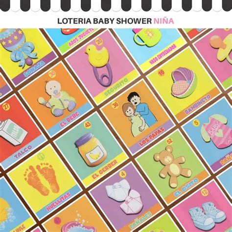 Loteria Baby Shower Ni A Tablas Fichas Incluidas En Venta En