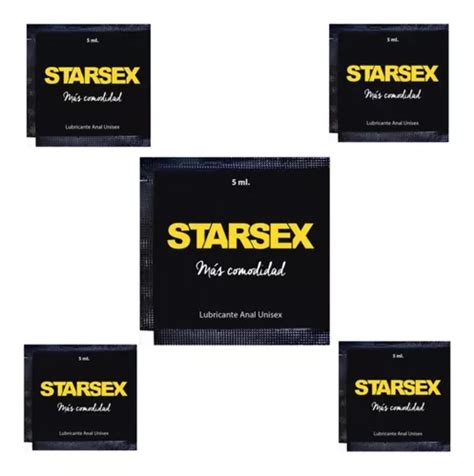 5x Lubricante Dilatador Anal Más Comodidad Starsex Sachet Cuotas sin interés