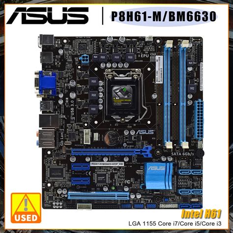 Asus P8h61-m/bm6630/dp_mb Motherboard 1155 Motherboard Ddr3 8gb 1333mhz ...
