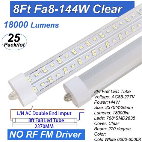 foot led shop lights single pin fa ft led tube light bulbs