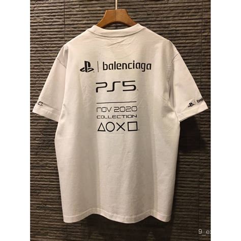 （พร้อมส่ง） Leee Hg Balenciaga X Ps5 Playstation Nov Collection Cotton T