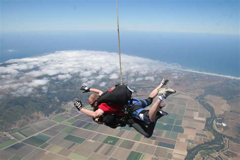 Scenic Skydiving Pictures Over Beautiful Santa Barbara And La