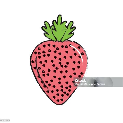 Buah Stroberi Yang Lezat Dan Sehat Ilustrasi Stok Unduh Gambar