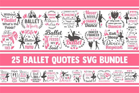 Ballet Svg Bundle Ballerina Svg Dance Svg Dancer Svg Png