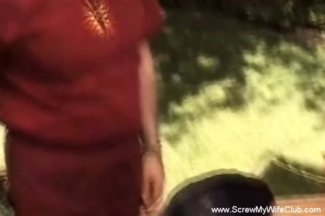 Swinging Wifey Gets Banged By Two Cocks Outdoors Sex