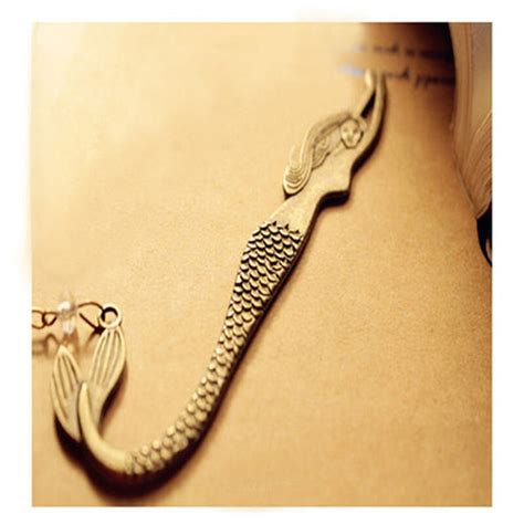 1pc Retro Legering Metalen Bladwijzer Mermaid Kral Grandado