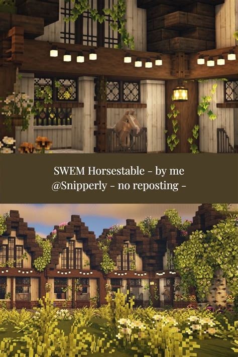 Swem Horsestable Cottage Build In Minecraft Java Edition Mizunos16craft