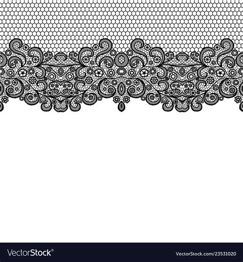 Black Lace Border Clip Art