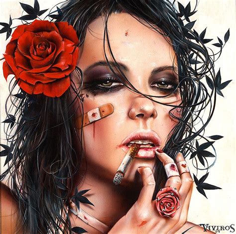 Brian M Viveros Thinkspace Gallery Cindy Sherman Pin Up Dance Of Death Dark Artwork