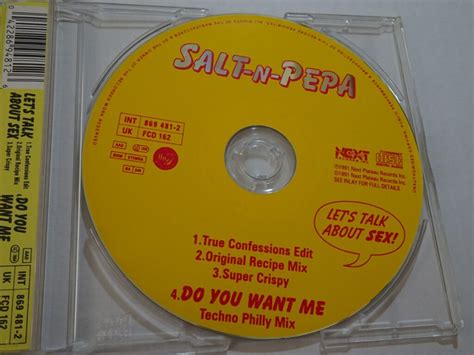 Salt N Pepe Let S Talk About Sex Rare CD Single