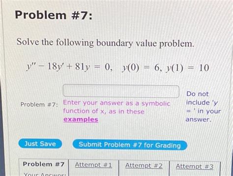 Solved Solve The Following Boundary Value Problem Chegg