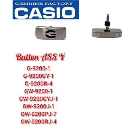 Casio G Shock G 9200GY 1 Replacement Parts BUTTON ASS Y FRONT