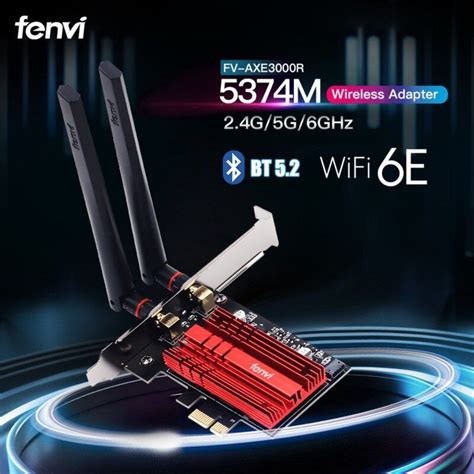 WiFi6E Intel AX210 Bluetooth 5.2 3000Mbps Dual Band 2.4G/5GHz WiFi 6 ...