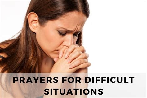 Uplifting Prayers For Difficult Situations Thank You For Praying