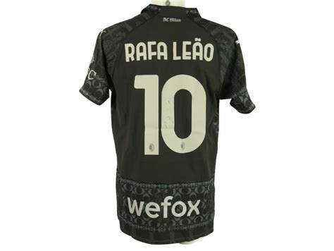 Cofanetto Maglia Ufficiale Rafa Leao Milan 2023 24 Autografata