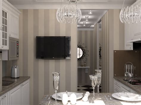 Обои в полоску на кухне (70 фото) » НА ДАЧЕ ФОТО